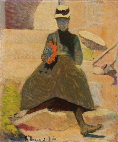 Kvinne i Saint-Briac, 1886 av Emile Bernard