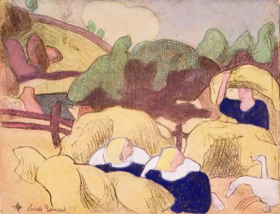 Women Making Haystacks, fra serien 