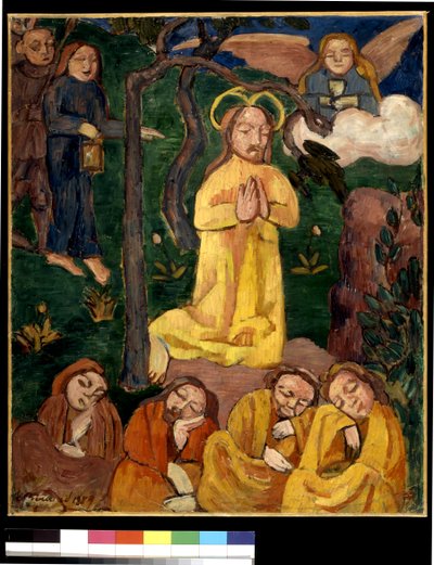 Yellow Christ (olje på lerret) av Emile Bernard
