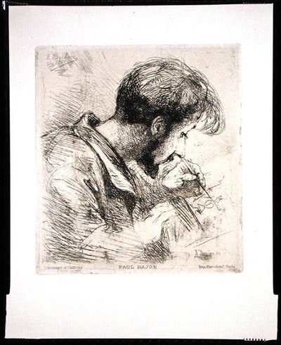 Portrett av Paul Rajon av Emile Boilvin