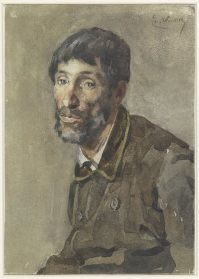 Portrett av en mann av Emile Charles Wauters