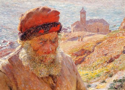 Ampelio, gammel fisker fra Bordighera av Emile Claus
