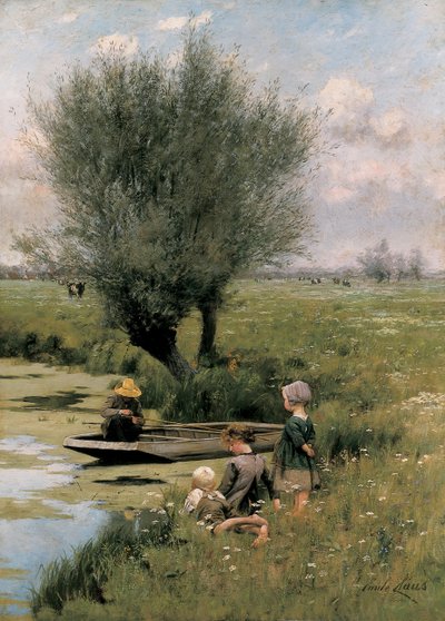 Ved elvebredden av Emile Claus