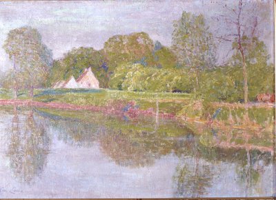 Landskap på Lys, en morgen i mai, 1902 av Emile Claus