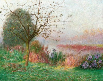 Oktobermorgen ved elven Lys, 1901 av Emile Claus