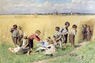 Veien til skolen av Emile Claus