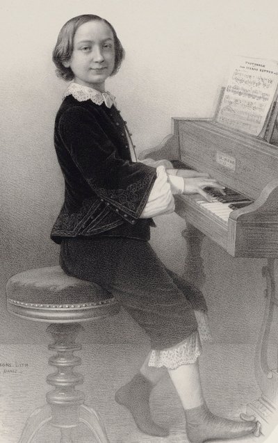 Portrett av fiolinisten og komponisten Henri Ketten 1848-1883. av Emile Desmaisons