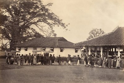 Bryllupsprosesjon, Cochin Kina, 1866. av Emile Gsell