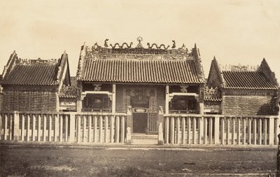 Kinesisk bypagode, 1866. av Emile Gsell