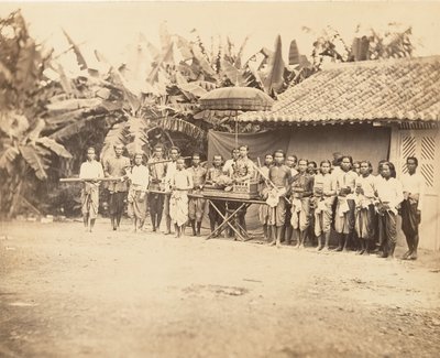 Den kambodsjanske prinsen og hans følge, 1866. av Emile Gsell