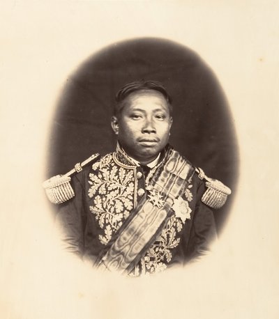 H. M. Norodon, konge av Kambodsja, 1866. av Emile Gsell
