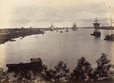 Utsikt over Saigon-ark nr. 3, 1866. av Emile Gsell