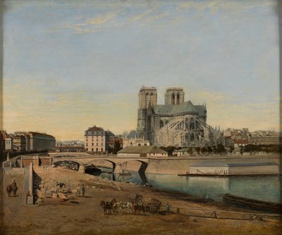 Apse of Notre-Dame, sett fra Quai de la Tournelle, 1860. av Emile Harrouart