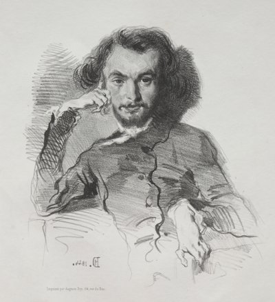 Charles-Pierre Baudelaire, 1844. av Emile Isidore Deroy