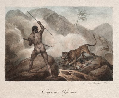 Afrikansk jeger av Emile Jean Horace Vernet