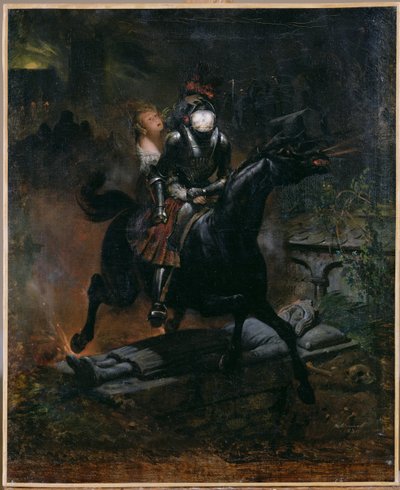 Ballade om Leonore, 1839 av Emile Jean Horace Vernet