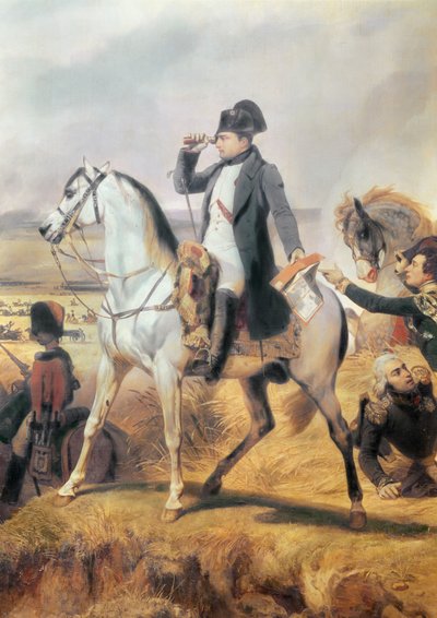 Detalj av Napoleon fra slaget ved Wagram, 6. juli 1809, 1836 av Emile Jean Horace Vernet