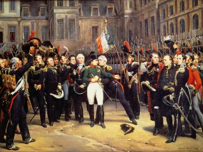 The Farewells of Fontainebleau, 20. april 1814 av Emile Jean Horace Vernet