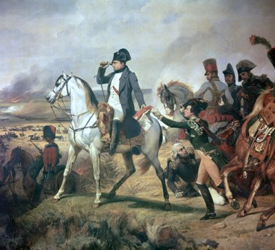 Napoleon i slaget ved Wagram, 1800-tallet. av Emile Jean Horace Vernet