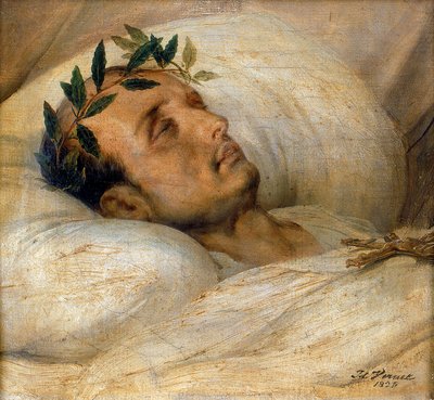 Napoleon på sitt dødsleie, mai 1821. av Emile Jean Horace Vernet