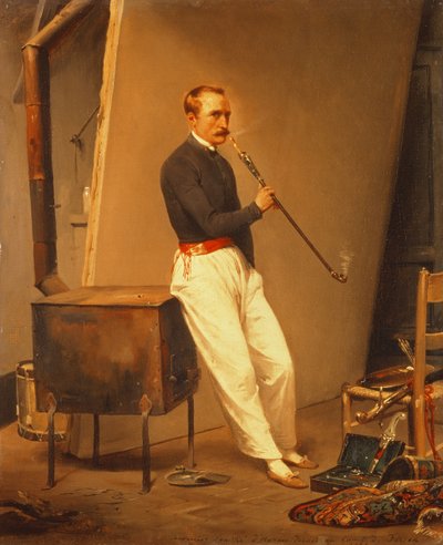 Selvportrett, 1835 av Emile Jean Horace Vernet