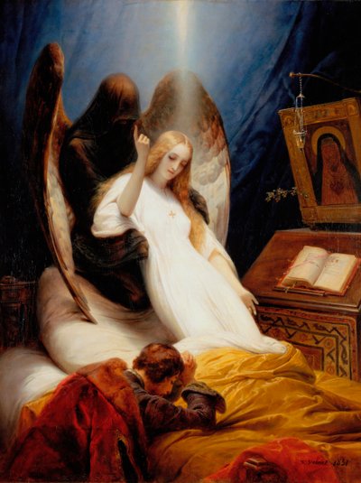 Dødens engel, 1851. av Emile Jean Horace Vernet