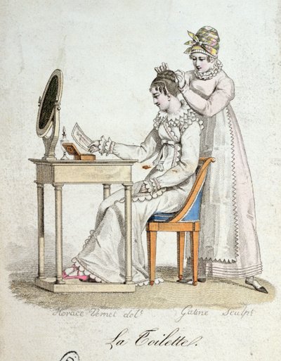 Sminkebordet, ca. 1816 av Emile Jean Horace Vernet