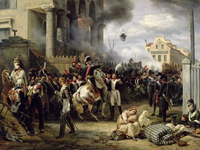Porten ved Clichy under forsvaret av Paris, 30. mars 1814, 1820 av Emile Jean Horace Vernet