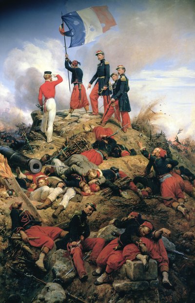 Malakoffs overtakelse av Emile Jean Horace Vernet