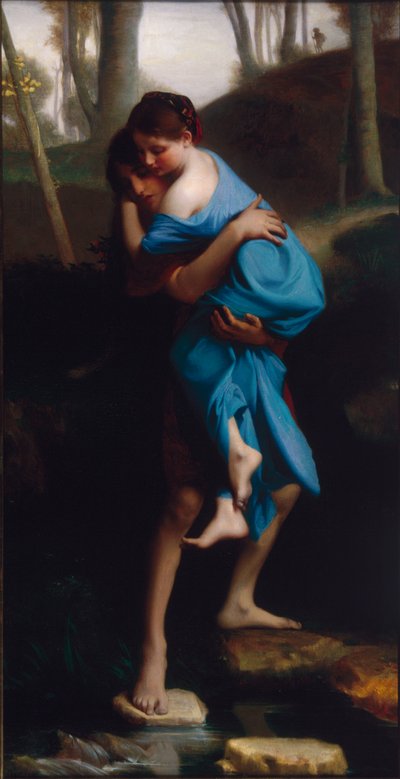 'Paul og Virginia', 1866. av Emile Levy