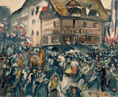 Franskmennenes inntog i Strasbourg, 27. november 1918 av Emile Othon Friesz