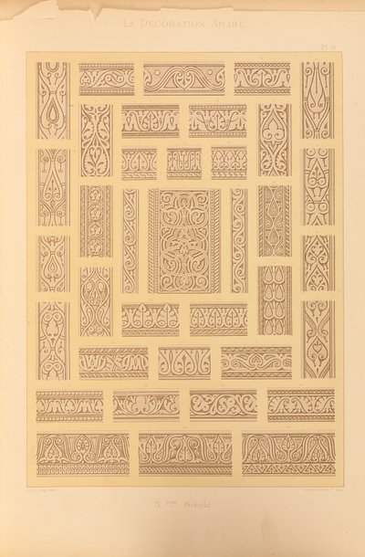 Moskeen i Ahmed-ibn-Touloun, 1885 av Emile Prisse dAvennes