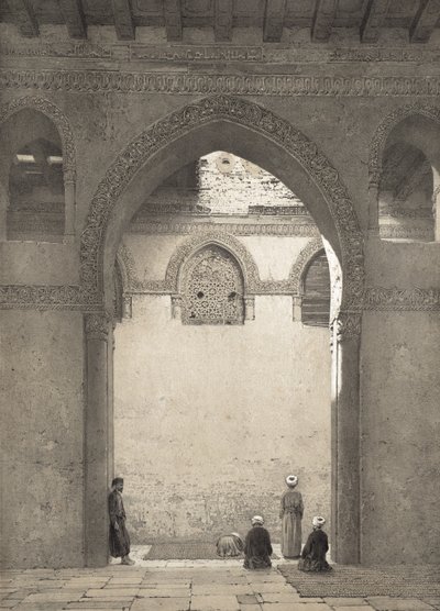 Moskeen DAhmed-Ibn-Toulon, gravert av Philippe Benoist (1813-1905) 1877 av Emile Prisse dAvennes