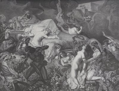 Sardanapalus, fra Le Monde Illustré, 16. mai 1874. av Emile Thomas