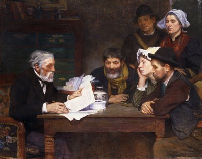 Familieadvokaten (olje på lerret) av Emile Troncy