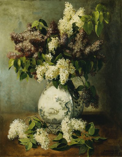 Syrin i en Delft-vase, 1895 av Emile Vernon