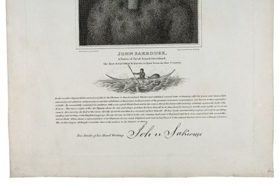 John Sakeouse, innfødt fra Jacob Sound, Grønland, den første Esquimaux kjent for å ha vært i dette landet, 1816 av Emilia Anderson