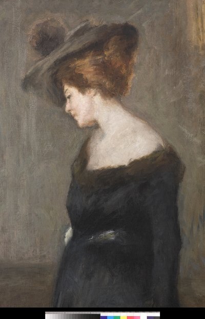 Portrait of a Lady, 1903 (detalj av 3496727) av Emilio Gola