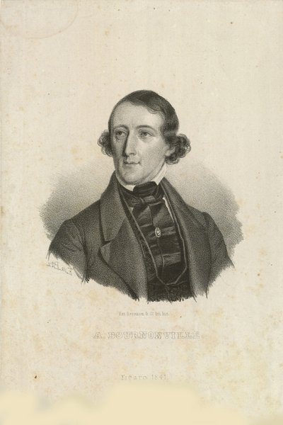 Portrett av August Bournonville 1805-1879, 1842. av Emilius Ditlev Baerentzen