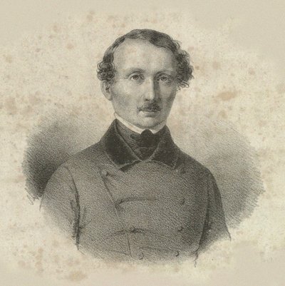 Portrett av komponisten Hans Christian Lumbye 1810-1874, 1846. av Emilius Ditlev Baerentzen