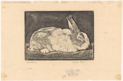 Kanin av Emilius Wilhelmus Dehé (signed by artist)