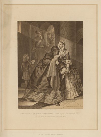 Flukten til Lord Nithsdale fra Tower of London av Emily Mary Osborn