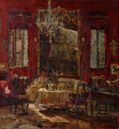 Rødt rom, ca. 1922. av Emma Ciardi