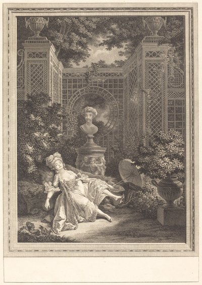 Middagstid av Emmanuel Jean Nepomucène de Ghendt after Pierre Antoine Baudouin