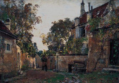 Min onkel Pescherards hus på slottet i Loches. 1882 (olje på lerret) av Emmanuel Lansyer