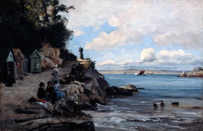Lørdag på Womans Bathing Beach, 1876. av Emmanuel Lansyer