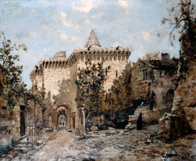 Døren til Cordelières og slottet, 1891 av Emmanuel Lansyer