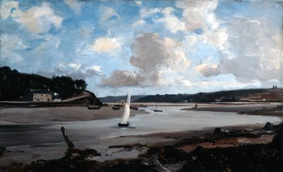 Elven ved halvvann, 1874. av Emmanuel Lansyer