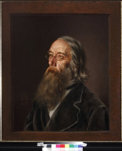 Portrett av Vasily Alexeyevich Yelagin (Elaguine) (1818-1879) av Dmitriev-Mamonov, Emmanuil Alexandrovich (1824-1880). Olje på lerret av Emmanuil Alexandrovich Dmitriev Mamonov