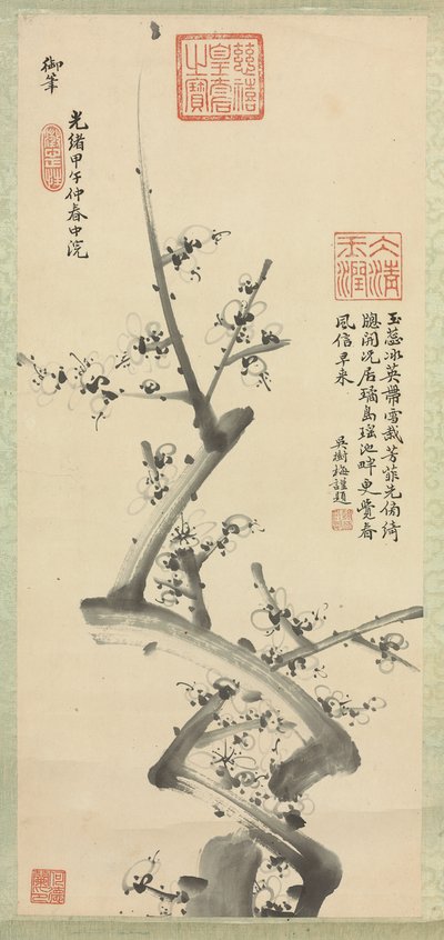 Plommeblomster, 1894 av Empress Cixi Manchu-Chinese
